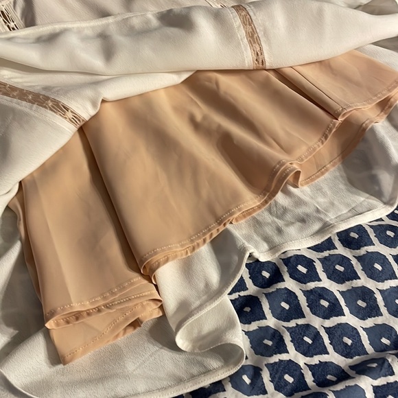 For Love of Lemons beige lace hippie boho dress. M - Picture 7 of 15